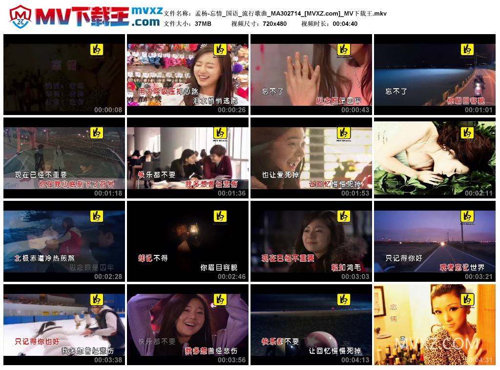 孟杨-忘情_国语_流行歌曲_MA302714